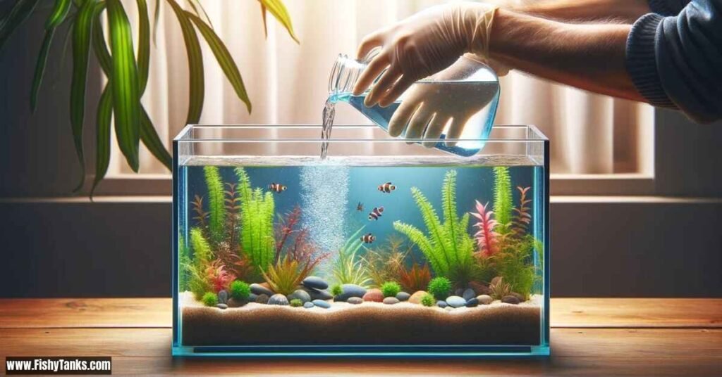 change water in small fish tank