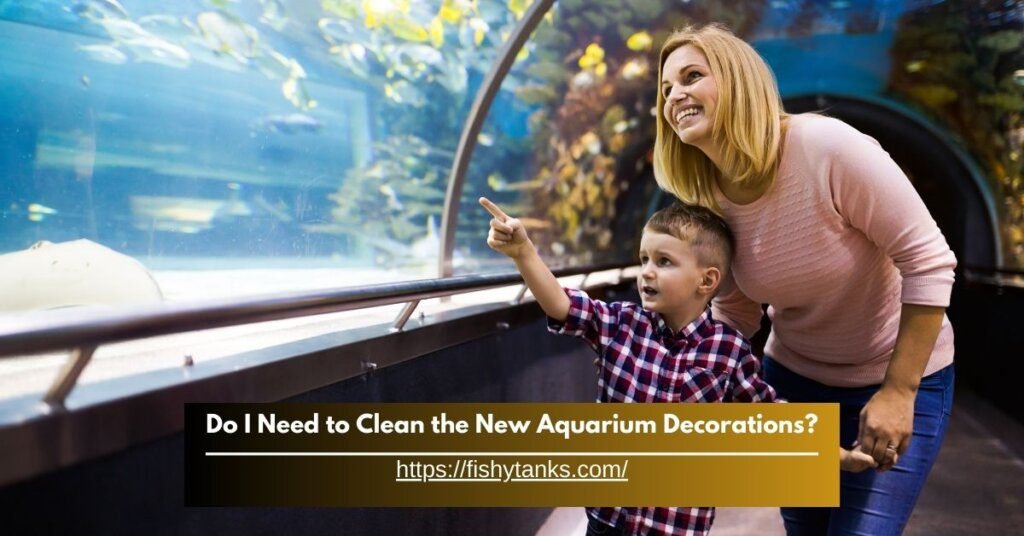 Do I need to clean new aquarium decorations